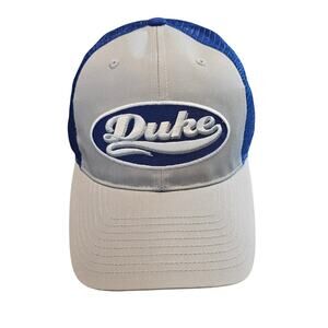 Vintage Duke University Blue Devils Trucker Hat Cap 90s DU Blue Gray NCAA Retro
